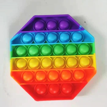 New Horúce Rainbow Pop Push Bublina Fidget Hračky Relaxačná Chlapci A Dievčatá Proti Stresu Hračka odbúranie Stresu Hračky Pre Dospelých a Deti