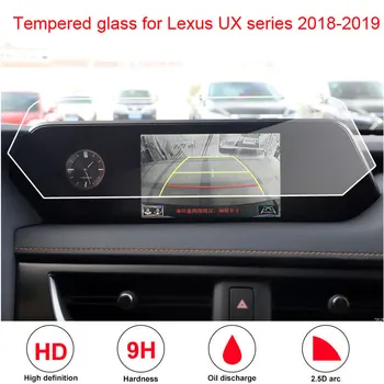 Auto Tvrdené Sklo Obrazovky Ochranný Film Nálepky GPS Multimediálne LCD Stráže Pre LEXUS UX UX200 UX250 UX260 Príslušenstvo 2018-2020