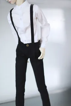 BJD bábiky oblečenie pre 1/3 1/4 SD17 POPO68 Strýko veľkosť módne nový všestranný čierna ceruzka nohavice, traky nohavice čierne a biele