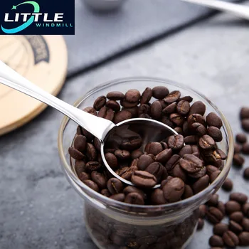 Z nehrdzavejúcej Ocele Bean Lyžice kávovú Lyžičku Integrované Kávový Prášok Meranie Štandardné Lyžice kávovar Bar Príslušenstvo 1pcs
