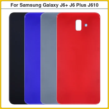 10PCS Pre Samsung Galaxy J6+ J6 Plus 2018 J610 J610F SM-J610F/DS Plastové Batérie Zadný Kryt, Zadný kryt Batérie Bývanie Prípade Repla