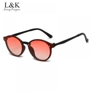 LongKeeper 2020 Vintage Okrúhle slnečné Okuliare Ženy/Muži, Luxusné Značky Zrkadlo Jazdy Slnečné Okuliare Módne Okuliare UV400 Oculos De Sol
