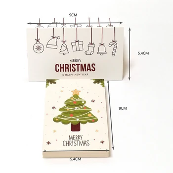 30Pcs Veselé Vianočné Darčekové Karty, Pohľadnice Vianočný Stromček Nálepky Roztomilý Dizajn Pre 2022 Nový Rok Darčekové dekorácie karty