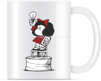 Mafalda Žena Cool Dizajn, Káva Hrnček pre Ženy a Mužov Čajových Šálok