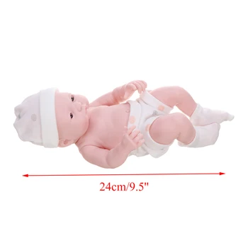 9.5 palcový Baby Doll Reálnom Živote Mäkké Silikónové Bábiku Baby Girl Realistické Ručné Baby Doll Hračka