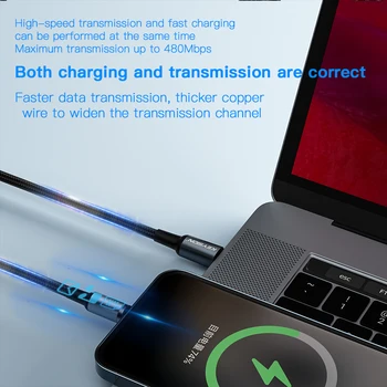 KEYSION PD 27W Magnetické Kábel pre iPhone 13 12 11 Rýchle Nabíjanie Drôt Typu-C, USB C Nabíjací Kábel pre iPad, Samsung Xiao Kábel