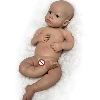 18-Palcové Loulou Chlapec celého Tela Bebe Silikónové Bábika Ručné Bebe Pevný Silikónový Novorodenca Bábika bebe reborn corpo de silikónové inteiro