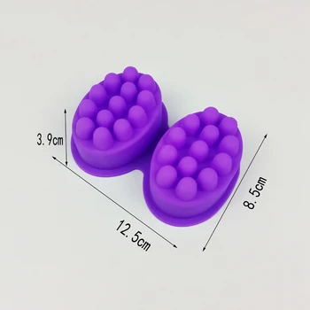 3D Masáž Terapia Silikónové Mydlo Formy DIY Oválny Tvar Esenciálny Olej Mydlá Živice Remesiel Pečenie Nástroje Bar Výrobu Foriem, Nástrojov
