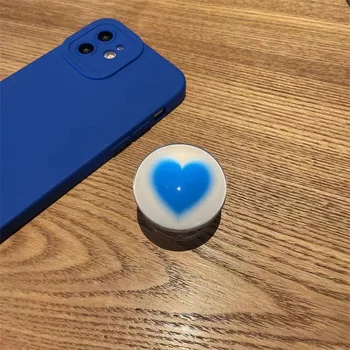 Populárne Zásuvky Modré Crystal Prst Grip Držiaky Na Telefón Krúžok Držiteľov Stojan Griptok Mobil Príslušenstvo Stôl Zásuvky Vzduchu Zložiť