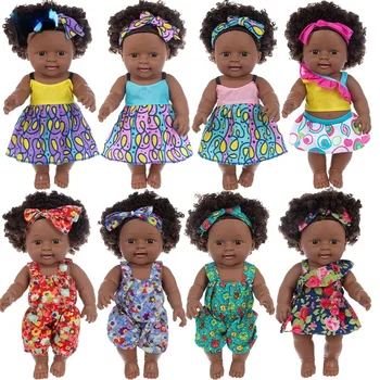12Inch Americký Reborn Black Baby Doll Vaňa Hrať Plnú Silikónové Vinylové Bábiky Baby Realisticky Novorodenca Bábiky Hračky Dievča, Hračky, Darčeky