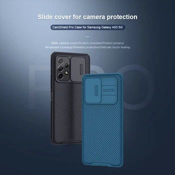 Pre Samsung Galaxy A53 Prípade Nillkin Krytu Objektívu Ochranné puzdro Fotoaparátu Ochranu Chrániť Súkromie Zadný Kryt pre Samsung A53