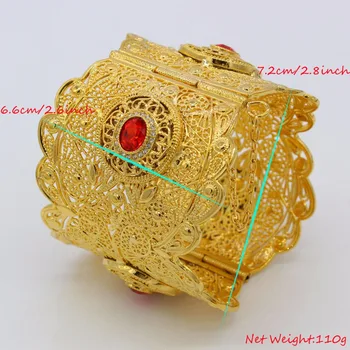 Adixyn 72 MM Veľký Náramok Ženy, Zlatá Farba Dubaj Štýl Šperky, Luxusné Afriky Svadobné Náramky W/Kameň Arabskom Blízkom Východe N13012