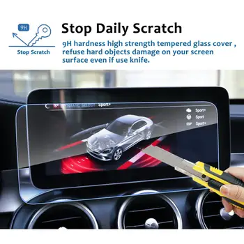 LFOTPP Auto Multimediálny Systém Screen Protector Pre C-CLASS W205 10.25 Palcový 2018 Displej Auto Interiéru Ochranné Nálepky