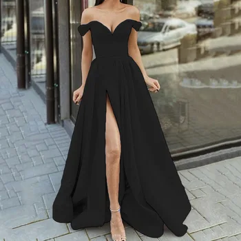 2022 Šik a Elegantné Ženy Šaty Žien Multicolor uzáver tvaru Backless Swing Šaty Večerné Šaty Žena Jar Leto