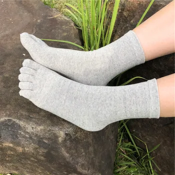Prst Ponožky 5 Prsty Ponožky pánske Bavlnené Antibakteriálne Priedušná Deodorization Zabrániť Beriberi Čiernou Farbou Obchodné Muž