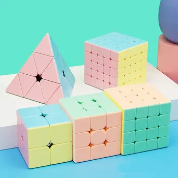 3x3/4x4/5x5 Magic Cube Stickerless Hladké Produktivity Kocka Macaron Color Magic Cube Pre Deti, Dospelých, 5x5 Magic Cube