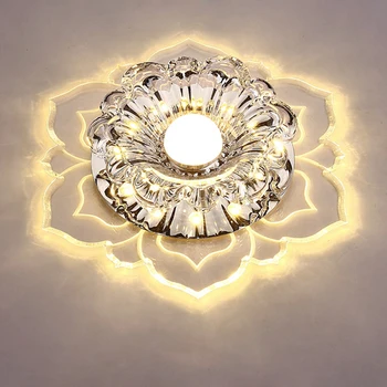 Moderné LED Stropné svietidlo 3W Povrchovú montáž Crystal Tienidlo Galéria Pozornosti na Predsieň, Obývacia Izba, Spálňa Stropné svietidlo