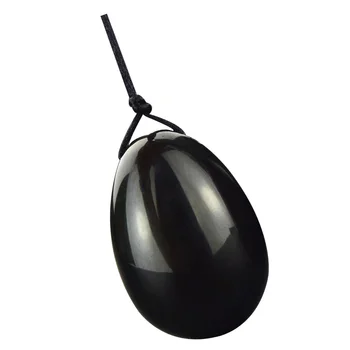 Vajcia Vajcia Vaginálne Jade Svalov Obsidian Meditácie Školenia Hmotnosti Sprísnenie Oblasti Crystal Uťahovák Poschodí Drahokam Cvičenie