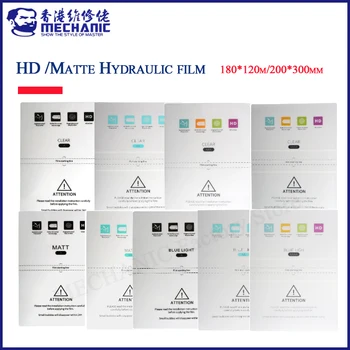 MECHANIK 50pcs číre/matné HD Hydraulické Filmy Na mobil na Obrazovku listy Pre S760 S730 rezací stroj s cut kód