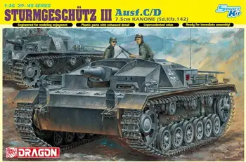 DRAGON 6851 1/35 STURMGESCHUTZ 7,5 cm KANONE Ausf.C/D model auta