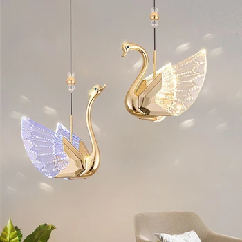 Swan, luster, stropných svetiel prívesok, moderné spálne, nočné lampy, dekoračné luster pre obývacia izba