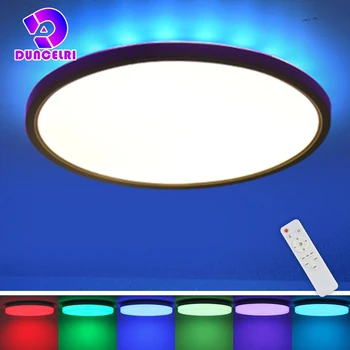 Stmievateľné RGB Smart Stropné Lampy, 32W 29 cm Ultratenké Moderné LED Stropné svietidlo Studená/Teplá Biela LED Svetlá Domova s Diaľkovým