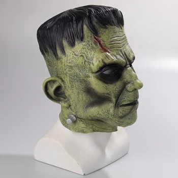 Horor Frankenstein Masky Cosplay Halloween Karneval Maškaráda Strany Kostýmy, Rekvizity Plnú Tvár Latex Masques