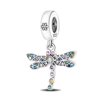Libra 925 silver Motýľ šteňa zvierat série korálky charms fit Pandora 925 Originálny náramok guľôčok pre šperky robiť