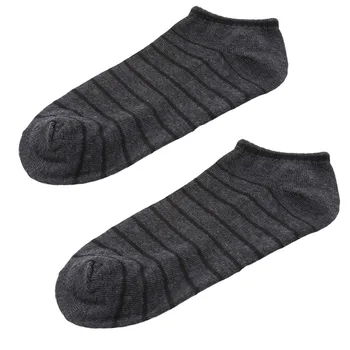 1Pair Nízke Pánske Trubice Anke Ponožky Bavlna Módne Pevné Pruhy Loď Ponožky Letné Muž Trend Bežné Priedušná Krátke Ponožky Calcetines