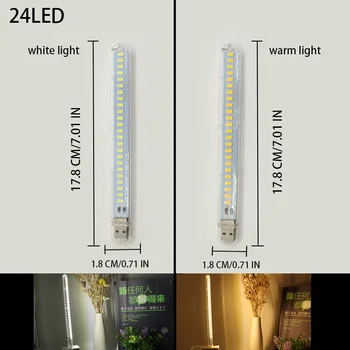 Prenosné LED Svetlá USB Nočné Svetlo Izba Dekor Mini Stolný Stolná Lampa Malá Kniha Svietidlá LED Ochrana Očí Svetlá na Čítanie