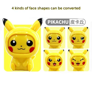 Úradný Autentické Pokemon Tvár Zmeniť Obrázok Gule Model Pikachu Eevee Anime Akcie Obrázok Zbierať Lopta, Bábika Deti Hračka Darček