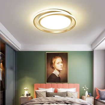 Spálňa čítanie tvorivé osobnosti led stropné svietidlo luxusné kruhové domácnosti teplé romantický jednoduché moderné izby lampy