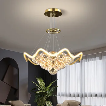 Moderné LED Gypsophila Strop Lustre Romantický Bublina Prívesok Lampy, Obývacia Izba, Spálňa Závesné Svetlo Dekor