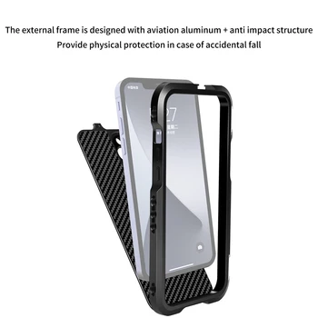 Smartphone Klietky Plošinu s Cold Shoe Mount pre iPhone 13 Pro MAX Ochranné puzdro Vlog Stabilizátor Mikrofón Flash Svetlá Držiak