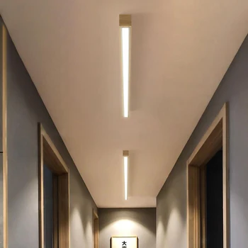 Dlho strop stropné svietidlo verandu drevené lampa uličkou koridoru stene visí line denník led svetlá, lustre stropný luster svetlo