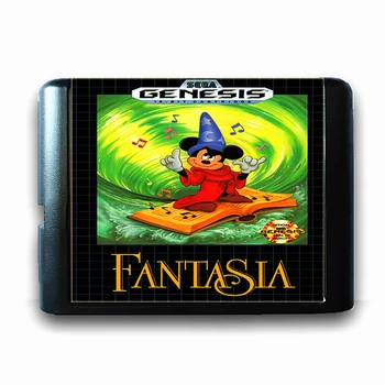 Fantasia pre 16-bitové Sega MD Hra Karty pre Mega Drive pre Genesis NÁM PAL Verziu Video Herné Konzoly
