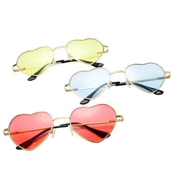 2022 Módne slnečné Okuliare v Tvare Srdca Ženy Značky Dizajnér Slnečné okuliare LÁSKA Jasné Tichom Objektív Gradien Okuliare Dámy Oculos UV400