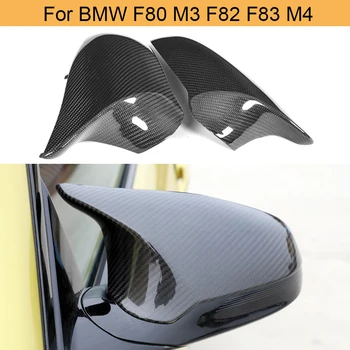 Auto Spätné Zrkadlo Pokrytie Spp Pre BMW F80 M3 F82 F83 M4 - 2019 Uhlíkových Vlákien Bočné Kryty Zrkadiel Čiapky Nahradenie Len LHD