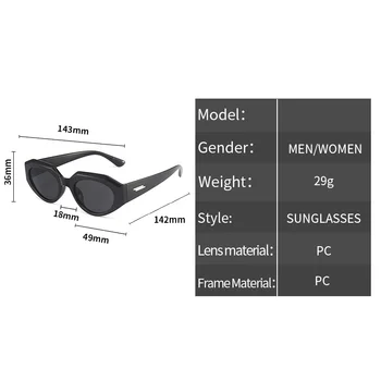 Nové Módne Biela Slnečné Okuliare Retro Ženy Personlity Trend Farebné Odtiene Slnečné Okuliare Najnovšie Populárne