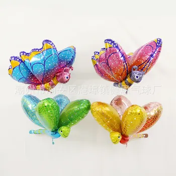 4D Modelovanie Narodeniny Dekorácie Stereo Plávajúce Prázdne Tému Party Motýľ Dragonfly Hliníkové Hélium Balón