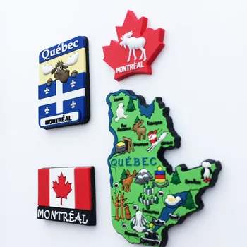 QIQIPP Montreal, Quebec, Kanada tvorivé miestneho kultúrneho cestovného ruchu pamätné dekoratívne remesiel magnetické chladnička nálepky