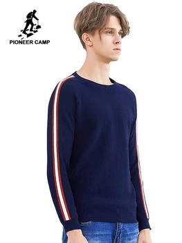 Pioneer tábor nové teplý sveter mužov značky oblečenia móda patchwork sveter muž zimné kvalitná bavlna pulóver AMS802337
