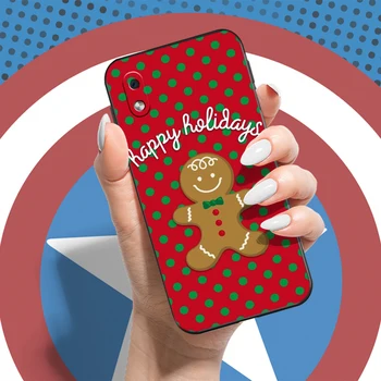 Vianočné Cute Santa Claus Pre Samsung Galaxy A10 A10S Telefón Prípad Späť Coque Plnú Ochranu Prípadoch Soft Shell Carcasa