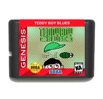 Teddy Boy Blues 16 bit MD Hra Karty Pre Sega Mega Drive Pre Genesis