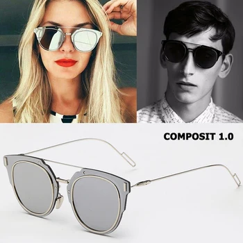 JackJad Módne COMPOSIT 1.0 Kovové Zliatiny POLARIZOVANÉ slnečné Okuliare Cool Dizajn Značky Cat Eye Style Slnečné Okuliare Oculos De Sol Gafas
