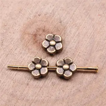 Kvet Malý Otvor Dištančné Korálky Pre Šperky, Takže Zistenia Ručné DIY Plavidlá 20pcs Antickej Bronzovej Farbe 6x6x3mm
