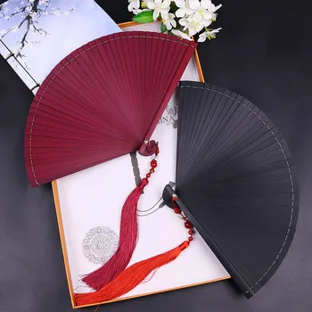 Bambusové Plavidlá, Skladanie Ventilátor Lete Čínsky Skladacie Ventilátor Klasický 18 cm Čínsky Hanfu Cosplay Ženy Strane Ventilátora Prenosné Ventilador