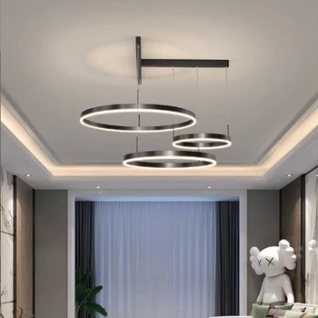 Moderné LED Obývacia Izba Prívesok Svetlo Luxusné Spálne, Jedálenský Kruhu Stropné Svietidlo Tvorivé Inteligentné Lnterior Tienidlo Lampy