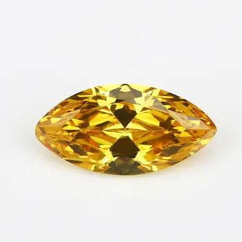 50PCS 1.5x3~10x20mm Marquise Tvar Voľné CZ Kameň zlatožlté AAAAA Cubic zirconia Syntetický kameň Pre Šperky DIY Kameň