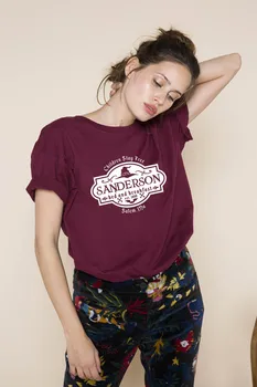 Sanderson Sestra Grafické T-Shirt Halloween Slogan Grunge Tričko Bavlna, Krátky Rukáv Čarodejnice Topy Estetické tričká